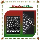  15 Sheets Snowflake Nail Art Stickers Christmas Nail Decals With Winter Ode