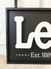 Vintage Lee Jeans Double Sided Advertising Store Display Sign Mdf 15    X 20   