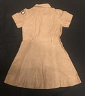 Vintage 1940 Official Girl Scouts Brownie Dress New York Official Uniform Brown
