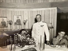 Us Navy Vintage Ww Ii Original Photo  Officers   Admiral Meeting  seebees     