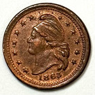 1863 Civil War Token  peace Forever  Nice Lustrous Token 