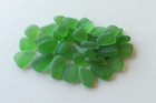 36 Pcs Green Beach Combed Sea Glass  Jewelry Quality Smalls