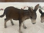 Schleich Donkey Adult 1989   Baby Donkey 2000  Retired Toy Figure Farm Animals 