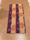 Vintage Beach Towel By Terry Treasure Poland - Orange Purple Pink Floral Pattern