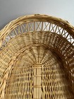 Wicker Oval Basket  For Decor Or Serving  Straw Color  Nice Condition