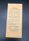 Antique Practical Drawing Company Construction Papers  Art Advertising Sample