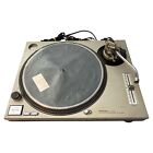 Technics Sl-1200mk2 Dj Turntable Silver Needs Repair With Road Ready Case  read