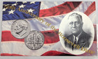 1996-w Gem Bu Roosevelt Dime 10c 50th Anniversary Ogp   Coa Sealed Mint Cello