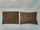 2 Ralph Lauren Aragon Leopard Toss Pillow Shams  12x16 Inch  New