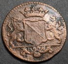 Antique 1742 Voc Duit Dutch East India Company Coin