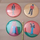 1968 The Beatles Button pins Set 4 King Features Yellow Sub Primrose England 