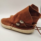 Vintage Native American Moccasins Real Buffalo Nickle Moccasins Mens 8