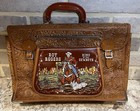 Rare Vintage 1950s Roy Rogers King Of The Cowboys Tooled Satchel Bag