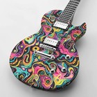 Psychedelic Paint Swirls 43 - 16  X 48  Hydrographic Film Hydro Dipping