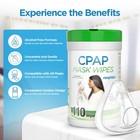 Resplabs Cpap Mask Cleaning Wipes Unscented Alcohol-free 3x110 Pack New