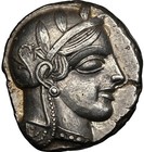 Athens Tetradrachm Ngc Au About Uncirculated Ancient Greek Silver Owl Coin 455bc