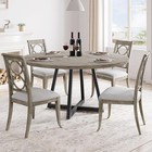 47  Round Dining Table 4 People Kitchen Living Room Desk Farmhouse No Chairs