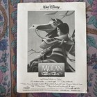 Mulan Electronic Press Kit  U-matic Tape  Booklet  Letter  And Kit Log