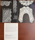 Vintage Bobbin Lace Irish Crochet Lace Books Lot Kliot Patterns Instructions