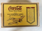 Coca Cola 1932 Northrop Gamma Diecast Airplane Coin Bank B900 W  Box