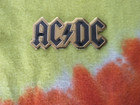 Ac dc Black   Gold Logo 1 75 Inch Metal Metallic Sticker