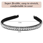 Mabor Rhinestone Headband For Women - Sparkling 1 Count  pack Of 1   White