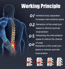 Home Use Lumbar Traction Device With Scoliosis Support portable Design 