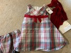 Bonnie Baby Girl s Dress Size 24 Month Red Plaid W shrug