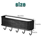 Decorative Key Holder For Wall With Hooks Entryway Shelf Holds Mail Organizer