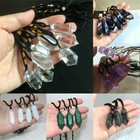 Pendulum Quartz Stone Pendant Chakra Healing Natural Crystal Gemstone Necklace