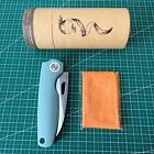 Rihe Design Fun 5cr15mov Blade Folding Slip Joint Knife Abs Handle Bp56 -blue