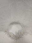 Ivory Bridal Wedding Veil With Tiara Made With Pearl