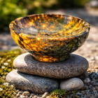 Hand Polished Yooperlite Bowl Uv Reactive Glowing Crystal Stone Healing Mineral