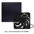 Waterproof Solar Powered Exhaust Fan Kit For Chicken Coops Greenhouses Pet B2z2