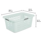 6 Pack Large Plastic Laundry Basket 2 Bushel Mint Bulk Sterilite Clothes Hamper