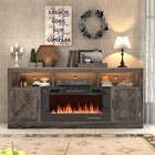 Chvans 70  Fireplace Tv Stand For Tvs Up To 80  With 36  Electric Fireplace