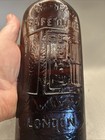 Stunning Victorian Red Amber Brown Victorian Warners Safe Cure London Bottle
