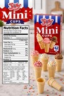 Joy Ice Cream Cones - Pack Of 2 - Mini Flat Bottom Cups - With 4 2
