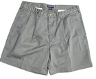 Vtg Polo Double Pleated Chino Shorts Mens 34 Green 6  Inseam Golf  Old Money