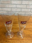 Vintage Schlitz Milwaukee Beer Pilsner 8  Bar Pub Drinking Glass Footed