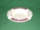  1035 - Vintage Budweiser Beer Bud Light Ceramic Bar Ashtray