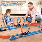 Slot Car Race Track Set Electric Powered Race Track Dual Racing Car Track Set