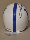 Johnny Unitas Signed Autographed Colts 2 Bar Mini Football Helmet Jsa Loa
