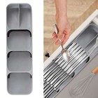Kitchen Drawer Cutlery Organizer Tray Storage Holder Rack For Cutlery Silverware