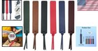Leather Bookmark For Reading Hand Stitched Retro Book Lover Gift 6 Pack