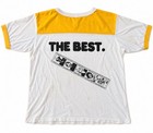 Vintage 1980s Frank Zappa The Best Jersey T Shirt Yellow White Rare Large
