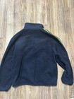 Adidas Men s Xl Black Fleece Track Jacket Full Zip Yellow Stripes