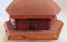 Old Route 66 Navajo Southwest Indian Wood Hogan Fred Harvey Style Jewelry Box