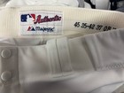 Game Used Solid White Majestic Authentic Collection Baseball Pants 35x37