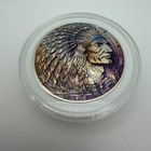 Indigenous - Native - Indian - American Silver Eagle 1oz  999 Silver Dollar Coin